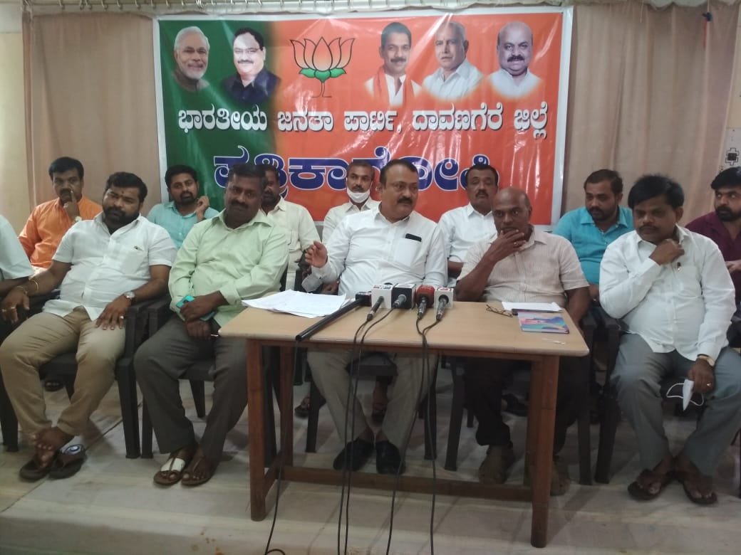 davangere bjp president veeresh