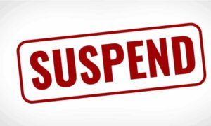 suspended