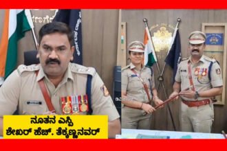 davangere new sp shekhar h t